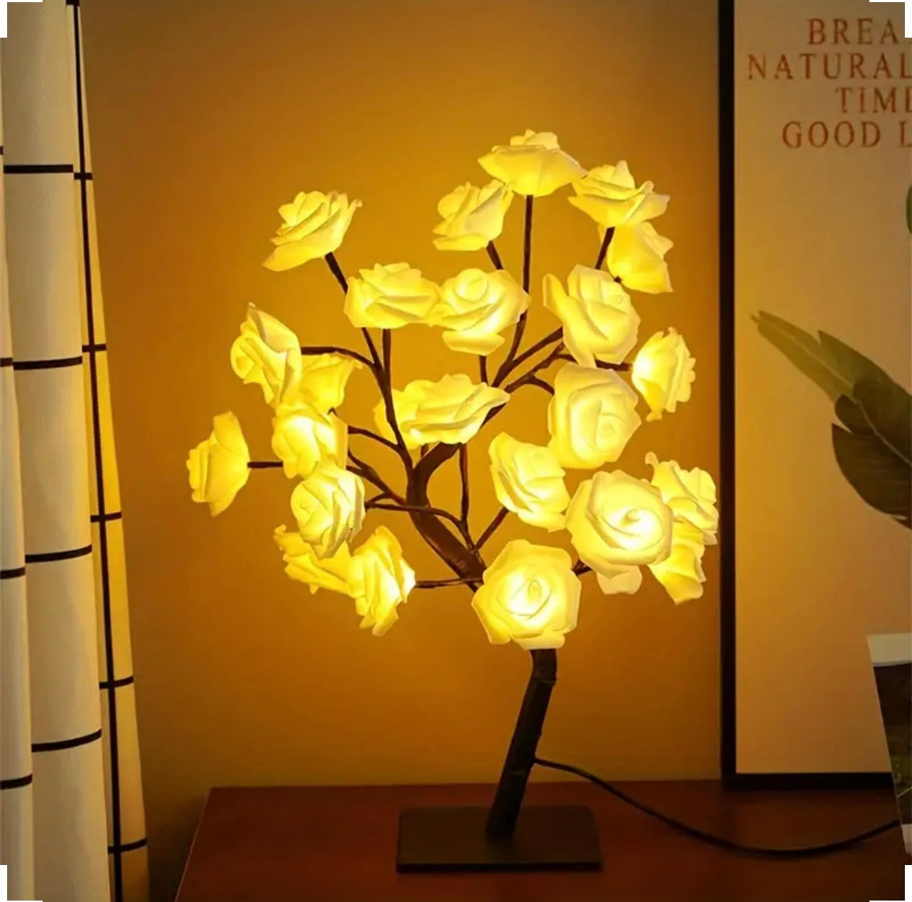 Shenzhi Tech, Lumière LED Alimentée Par USB, Fleurs de Nuit Pour La Maison, Le Salon, Halloween, Noël, Décoration de
Bureau