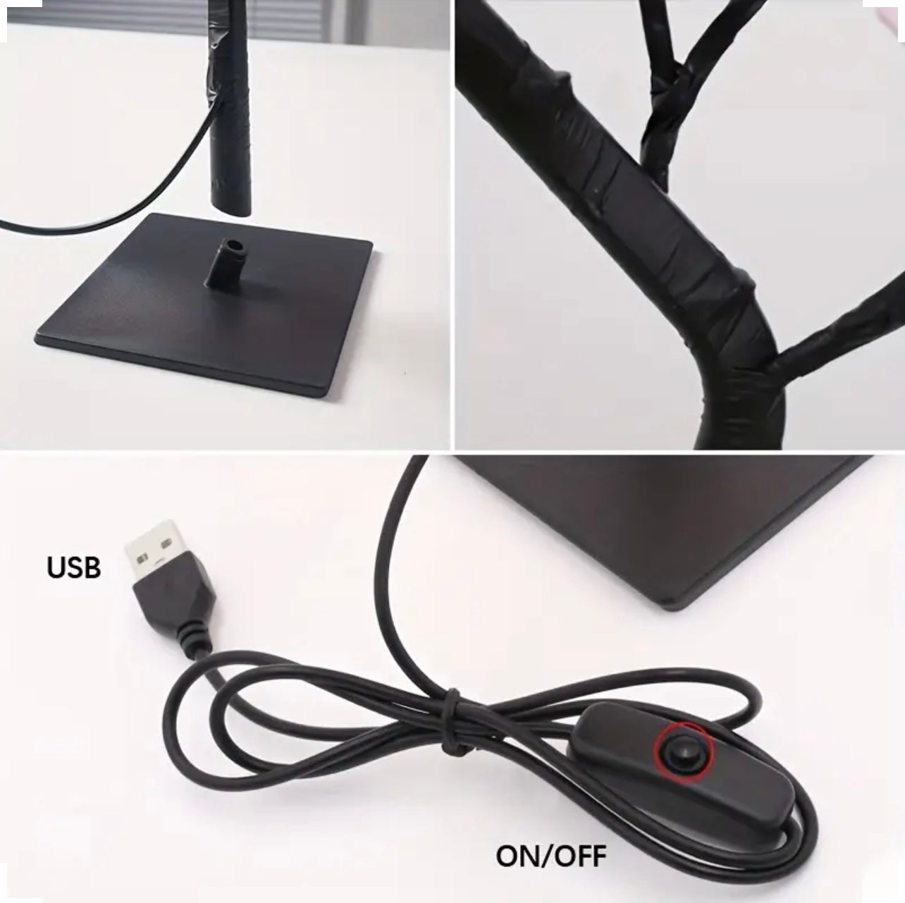 Shenzhi Tech, Lumière LED Alimentée Par USB, Fleurs de Nuit Pour La Maison, Le Salon, Halloween, Noël, Décoration de
Bureau