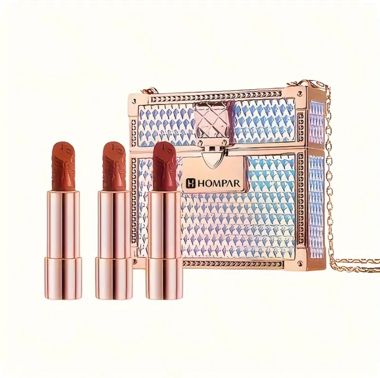 Coffret de 3 Rouges à Lèvres Velours Scintillants - Édition Starlight